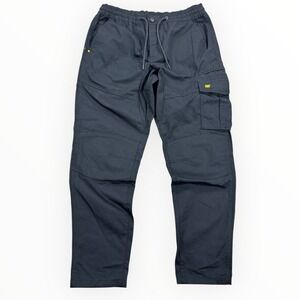 NWT CAT Caterpillar Cargo Pants Men's‎ Size 36 Black Ripstop Double Knee